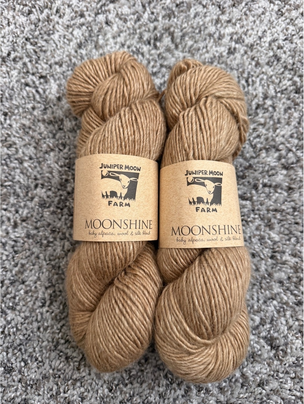 Juniper Moon Farm “Moonshine” Baby Alpaca Wool/Silk Blend Yarn (2x197yard)